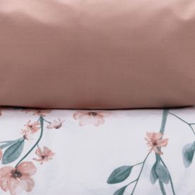 Jogo de Cama Casal Percal Buona Fortuna 4 pçs - Aurora Rosa