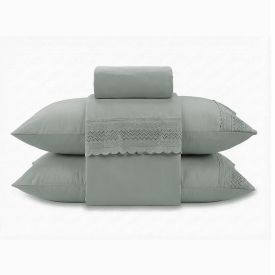 Jogo de Cama King Renda Imperial Havan Casa 4 pçs - Verde