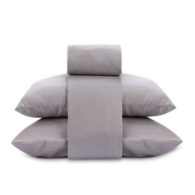 Jogo de Cama King 4 Peças Stripe Firenze Havan Casa - Prata