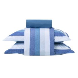 Jogo de Cama King 4 Peças Buona Fortuna - Caio Azul