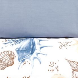 Jogo de Cama King Percal Buona Fortuna 3 pçs - Acqua Azul Novo