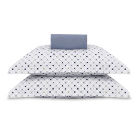 Jogo de Cama King Percal Buona Fortuna 3 pçs - Patrick Azul