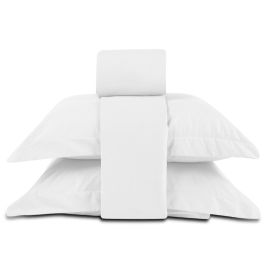 Jogo de Cama Queen Percal Buona Fortuna 4 p&ccedil;s - Branco