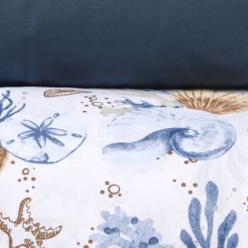 Jogo de Cama Queen Percal Buona Fortuna 4 pçs - Acqua Azul