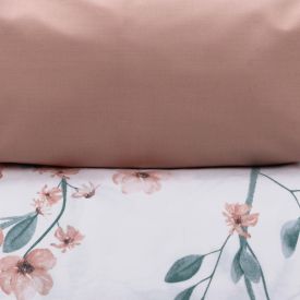 Jogo de Cama Queen Percal Buona Fortuna 4 pçs - Aurora Rosa