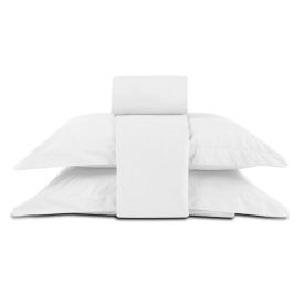 Jogo de Cama Queen Percal Buona Fortuna 4 pçs - Branco