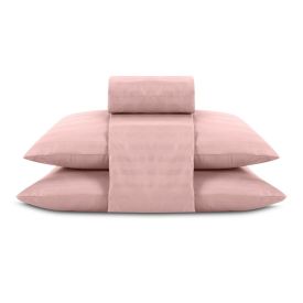 Jogo de Cama Queen 4 Peças Stripe Firenze Havan Casa - Rosa