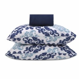 Jogo de Cama Queen Malha Havan Paris 3 pçs - Julia Azul