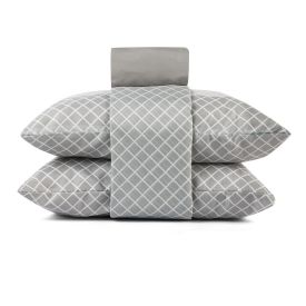 Jogo de Cama Queen Napoli Havan Casa 4 p&ccedil;s  - Elmor Listra Cinza