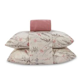 Jogo de Cama Queen Napoli Havan Casa 4 p&ccedil;s  - Of&eacute;lia Flor Rosa
