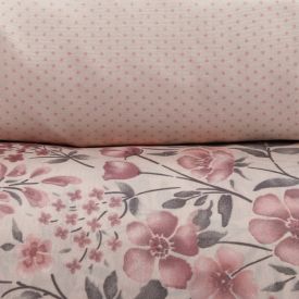 Jogo de Cama Queen Napoli Havan Casa 4 p&ccedil;s  - Camille Flowers Rosa