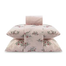 Jogo de Cama Queen Napoli Havan Casa 4 p&ccedil;s  - Romantic Flowers Rosa