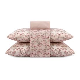 Jogo de Cama Queen Napoli Havan Casa 4 p&ccedil;s  - Elise Flowers Rosa