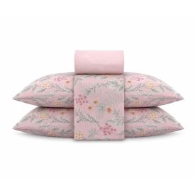 Jogo de Cama Queen Napoli Havan Casa 4 p&ccedil;s  - Iris Flowers Rose