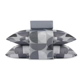 Jogo de Cama Queen Napoli Havan Casa 4 p&ccedil;s  - Luccius Cinza