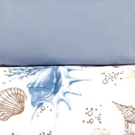 Jogo de Cama Queen Percal Buona Fortuna 3 p&ccedil;s - Acqua Azul Novo