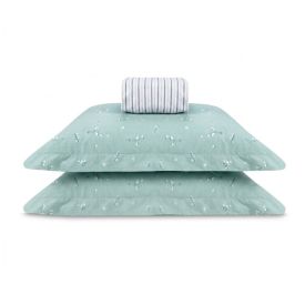 Jogo de Cama Queen Percal Buona Fortuna 3 p&ccedil;s - Iris Listra Verde