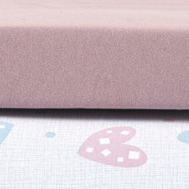 Jogo de Cama Solteiro 100% Algodão Kids Havan Casa 2 pçs - Afeto Rose Bebê