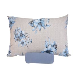 Jogo de Cama Solteiro Malha Solecasa Havan Casa 2 pçs - Crepusculo Azul Jeans