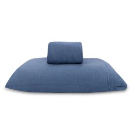 Jogo de Cama Solteiro 2 Pe&ccedil;as Mescla Milano - Azul Lua