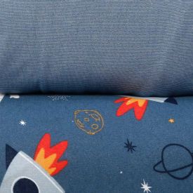 Jogo de Cama Solteiro Kids Malha Solecasa by Havan Kids 2 pçs - Space Jeans