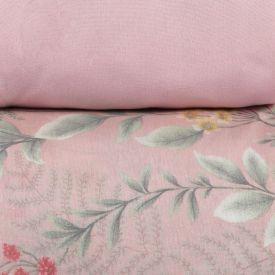 Jogo de Cama Solteiro Napoli Havan Casa 3 Peças - Iris Flowers Rose