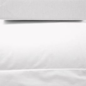 Jogo de Cama Solteiro Percal  Buona Fortuna 2 p&ccedil;s - Branco Liso