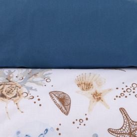 Jogo de Cama Solteiro Percal  Buona Fortuna 2 p&ccedil;s - Acqua Azul