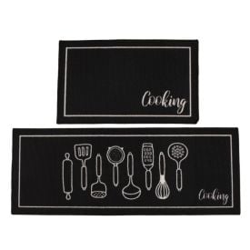Jogo de Cozinha Veneza Havan Casa 2 Peças - Preto Cooking
