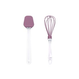 Jogo de Espátula e Batedor Basic Havan Casa 2 Peças - Roxo
