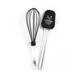 Jogo De Espátula E Fouet De Silicone Cooking Class Havan Casa 2 Pçs - Preto