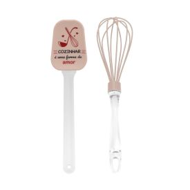 Jogo de Espátula e Fouet de Silicone Cozinhar Havan Casa - 2 Peças