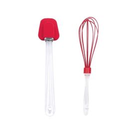 Jogo de Espátula e Batedor Basic Havan Casa 2 Peças - Vermelho