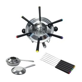 Jogo de Fondue Inox Imporiente - 10 Peças