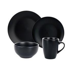 Jogo De Jantar Charlotte Hauskraft 16 Pe&ccedil;as - Preto 