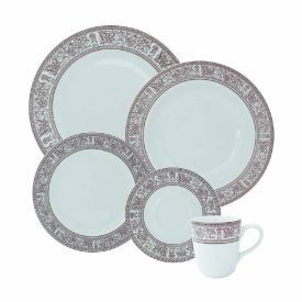 Jogo De Jantar Jardim Secreto Schmidt 30 Peças - Porcelana