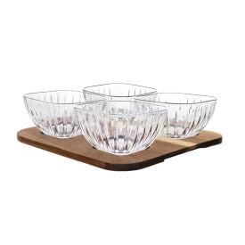 Jogo de Petisqueira com Base Montecarlo Hauskraft - 4 Peças