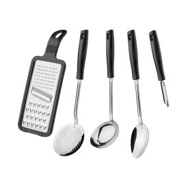 Jogo De Utensílios Easy Tramontina 5 Peças - Aço Inox