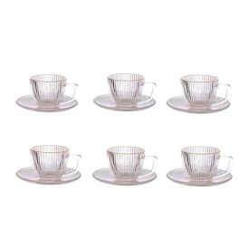 Jogo De X&iacute;caras De Caf&eacute; Com Filete Graffiato Hauskraft - 12 Pe&ccedil;as