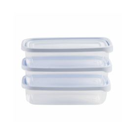Jogo Potes de Plástico Mais Plasvale 710Ml - 3 Peças 