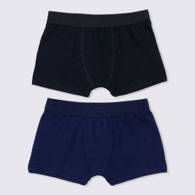 Kit 2 Cuecas Boxer Algodão Infantil Hot Dog