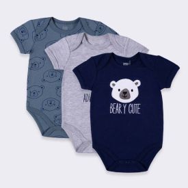 Kit Body Bebê 3 Peças Yoyo Baby