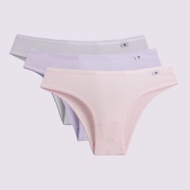 Kit Calcinha De Algodão DelRio Com 3 Unidades