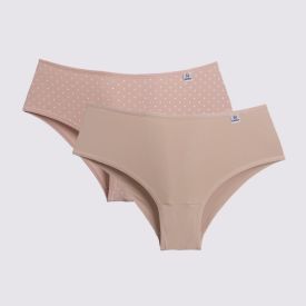Kit Calcinha DelRio Cintura Alta Com 2 Unidades K10
