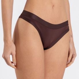 Kit Calcinha Tanga Com 2 Unidades DelRio D2 Cafe/Areia