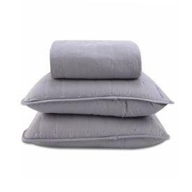Kit Colcha Casal 100% Poliéster Elegance Havan Casa 3 pçs - Cinza