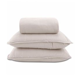 Kit Colcha Casal 100% Poliéster Elegance Havan Casa 3 pçs - Bege