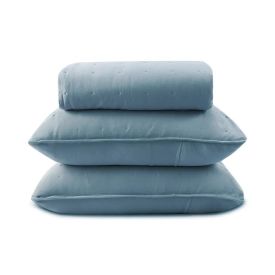 Kit Colcha Casal 100% Poliéster Elegance Havan Casa 3 pçs - Azul