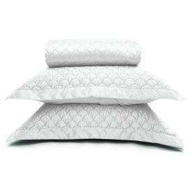 Kit Colcha Casal 100% Poliéster Havan Casa 3 pçs - Branco