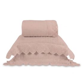 Kit Colcha Casal 3 Peças Imperial Havan Casa - Rosa